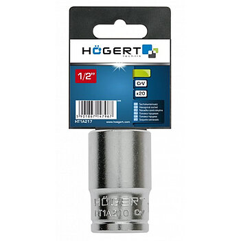 Головка торцевая 6-гранная Hoegert Cr-V 1/2" 10 мм (HT1A210)