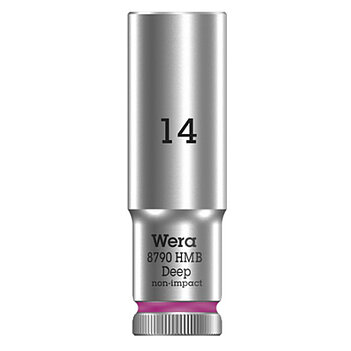 Головка торцевая 6-гранная удлиненная WERA 8790 HMB Deep Cr-V 3/8" 14 мм (05004536001)