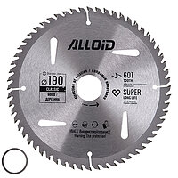 Диск пиляльний по дереву Alloid 190х30,0/25,40 мм (WS-19060)
