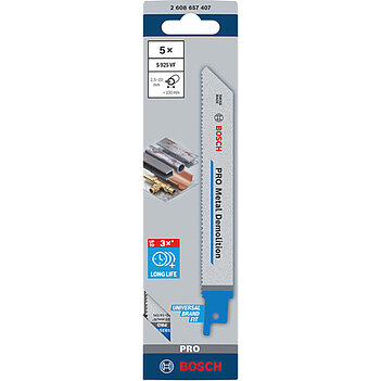 Полотно пильное по металлу Bosch PRO Metal Demolition S925VF HCS 150 мм 5 шт. (2608657407)