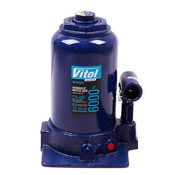 Домкрат гидравлический бутылочный VITOL 6 т двухцилиндровый (DB-60002C)