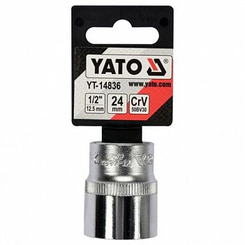 Головка торцевая Spline Yato 1/2" 24 мм (YT-14836)