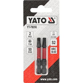 Бита ударная Torx Yato 1/4" T30 2 шт. (YT-78056)