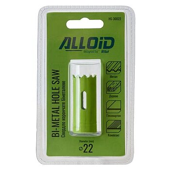 Коронка универсальная Alloid Bi-Metal 22 мм (HS-30022)