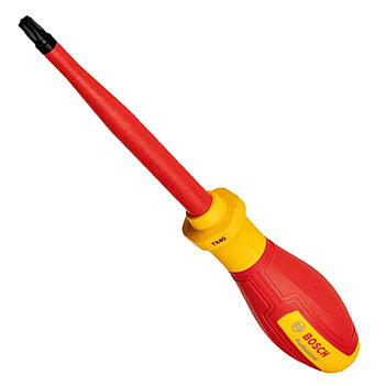 Отвертка Torx диэлектрическая Bosch TX40 x 125 мм 1000V VDE (1600A02ND0)