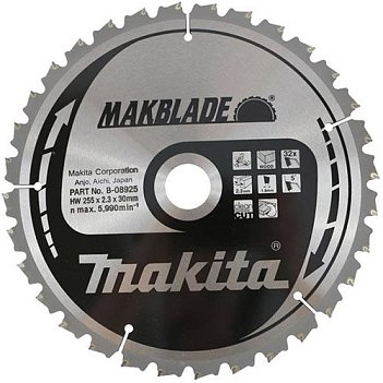 Диск пильный по дереву Makita MAKBlade 255х30,0мм (B-08925)