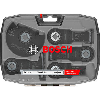 Набор принадлежностей для мультитула Bosch Starlock Multitool 7 шт. (2608669097)