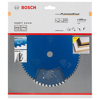 Диск пильный по паркету (ламинированные панели) Bosch Expert for Laminated Panel 165x20х1,6мм (2608644128)