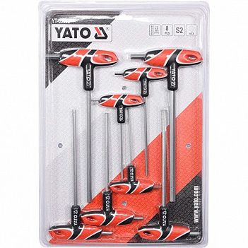Набір ключів Hex Т-подібних Yato 8 шт (YT-05583)