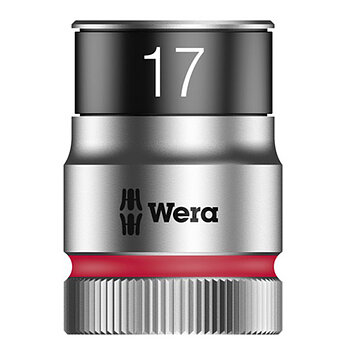 Головка торцевая 6-гранная WERA Zyklop 8790 HMC HF Cr-V 1/2" 17 мм с фиксирующей функцией (05003737001)