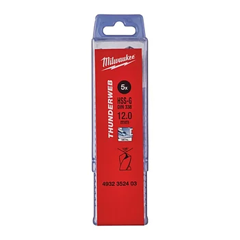 Сверло по металлу Milwaukee Thunderweb HSS-G 12х151 мм 5 шт. (4932352403)