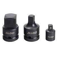 Набор переходников ударных Alloid Cr-Mo 3/8", 1/2", 1" 3 ед. (NPU-3438)