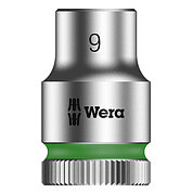 Головка торцевая 6-гранная WERA Zyklop 8790 HMB Cr-V 3/8" 9 мм (05003554001)