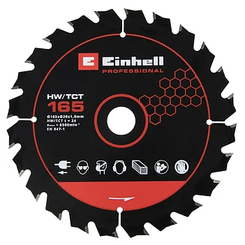 Диск пильный по дереву Einhell 165х1,2х20 мм (4502076)
