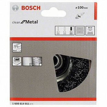 Щетка проволочная Bosch 100 мм (1608614011)