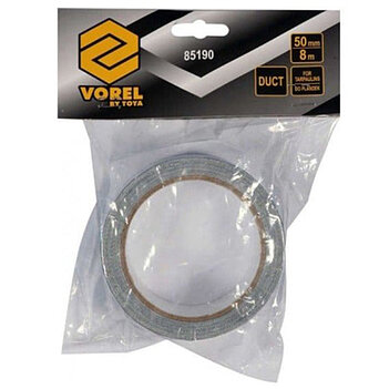 Скотч алюминиевый армированный VOREL DUCT 50 мм x 8 м 1 шт. (85190)
