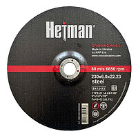 Круг зачисний по металу Hetman 27 14А 230x6,0x22,23 мм (HMCD272302260)