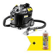 Пилосос Karcher Go!FurtherPuzzi 8/1 Re!Plast + миючий засіб RM 764N OA 1 л (1.100-249.0)