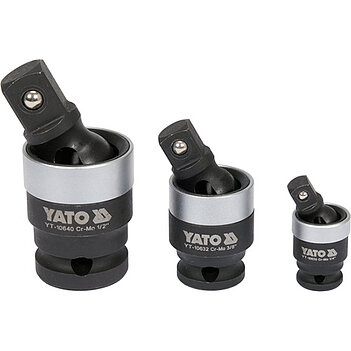 Кардан ударный Yato в наборе 1/2", 3/8", 1/4" (YT-10642)
