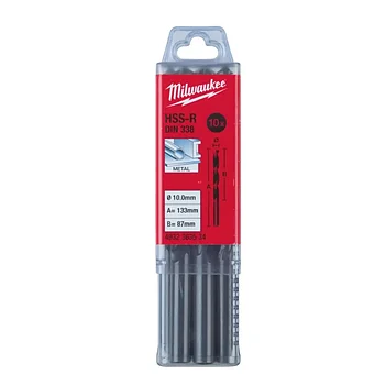 Свердло по металу Milwaukee HSS-R 10х133 мм 10 шт. (4932363534)