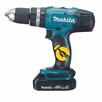Аккумуляторная ударная дрель-шуруповерт Makita (DHP453SYE) Аккумуляторная ударная дрель-шуруповерт Makita (DHP453SYE)