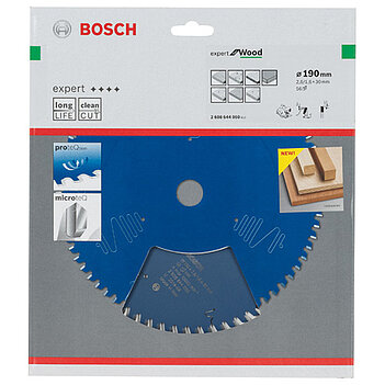 Диск пильный по дереву Bosch Expert for Wood 190x30х1,6мм (2608644050)