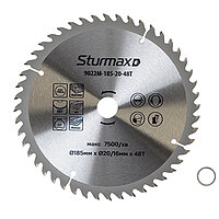Диск пильный по дереву Sturmax 185х20/16 мм (9022M-185-20-48T)