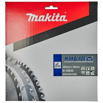 Диск пиляльний по дереву Makita MAKBlade PLUS 260х1,8х30мм (B-32633)