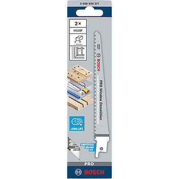 Полотно пильное Bosch PRO Window Demolition S611DF HCS 150 мм 2 шт. (2608656271)
