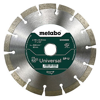 Диск алмазный сегментированный Metabo 180x22,23 мм (624309000) Диск алмазный сегментированный Metabo 180x22,23 мм (624309000)
