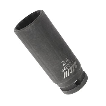 Головка торцевая 12-гранная ударная удлиненная JTC 1/2" 24мм (448324 JTC)