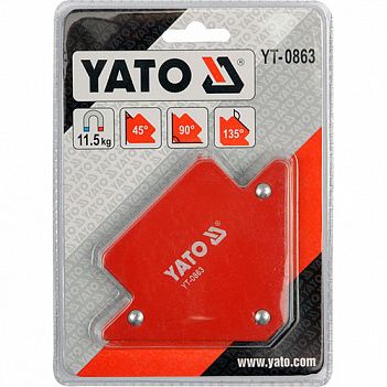 Косинець магнітний для зварювання Yato (YT-0863)
