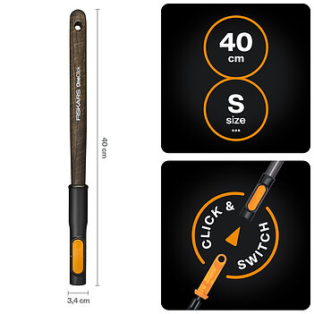 Ручка дерев'яна Fiskars OneClick S FSC 40 см (1080670)
