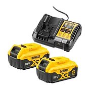 Зарядное устройство DeWalt + аккумулятор 2 шт. (DCB1104P2)