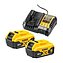 Зарядное устройство DeWalt + аккумулятор 2 шт. (DCB1104P2)