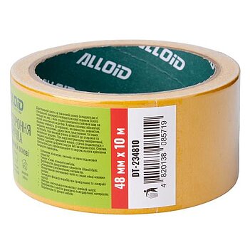 Скотч двосторонній Alloid Pro 48мм х 10м 1 шт (DT-234810)