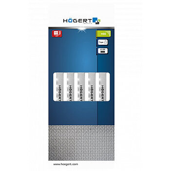 Полотно пильное по металлу Hoegert HSS 132 мм 5 шт. (HT6D673)