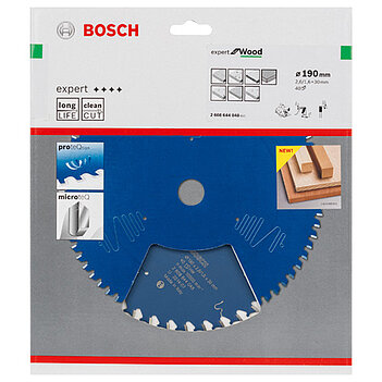 Диск пильный по дереву Bosch Expert for Wood 190x30х1,6мм (2608644048)