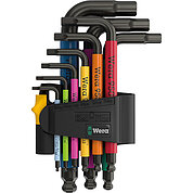 Набір ключів Hex Ball Г-подібних WERA 950/9 Hex-Plus Multicolour Imperial 3 9 шт. з кулею (05022641001)