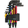 Набір ключів Hex Ball Г-подібних WERA 950/9 Hex-Plus Multicolour Imperial 3 9 шт. з кулею (05022641001)