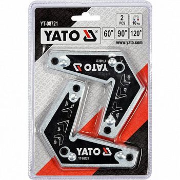 Угольник магнитный для сварки Yato 2 шт. (YT-08721)