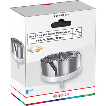 Набір коронок по дереву Bosch Wood and Drywall Arbored Hole Saw Set 5 шт. (2608594505)