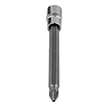 Головка торцева з бітою Pozidriv подовжена Neo Tools Cr-V 1/4" PZ2 (10-338)