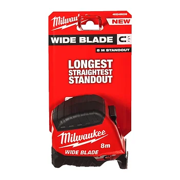 Рулетка Milwaukee WIDE BLADE MAGNETIC 8 м (4932499209)