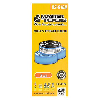 Фильтр сменный MASTERTOOL для респиратора FFP2 6 шт. (82-0189)