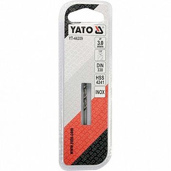 Свердло по металу Yato Premium 3,0x60 мм 1 шт (YT-44209)