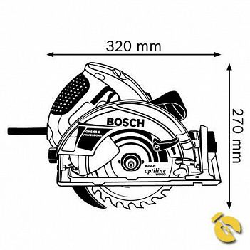 Пила дисковая Bosch GSK 65 G (0601668903)