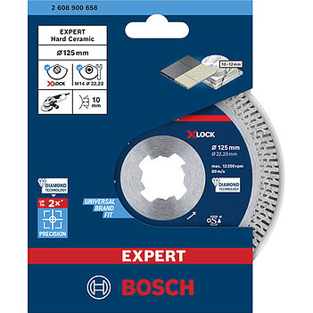 Диск алмазный турбо Bosch HardCeramic 125х22,23 мм 1 шт. (2608900658)