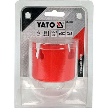 Коронка по керамике и силикату Yato 76 мм (YT-43980)