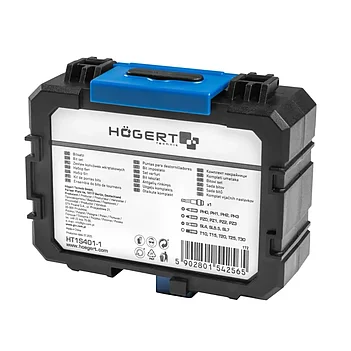 Набір біт Hoegert S2 1/4" 17 шт. (HT1S401-1)